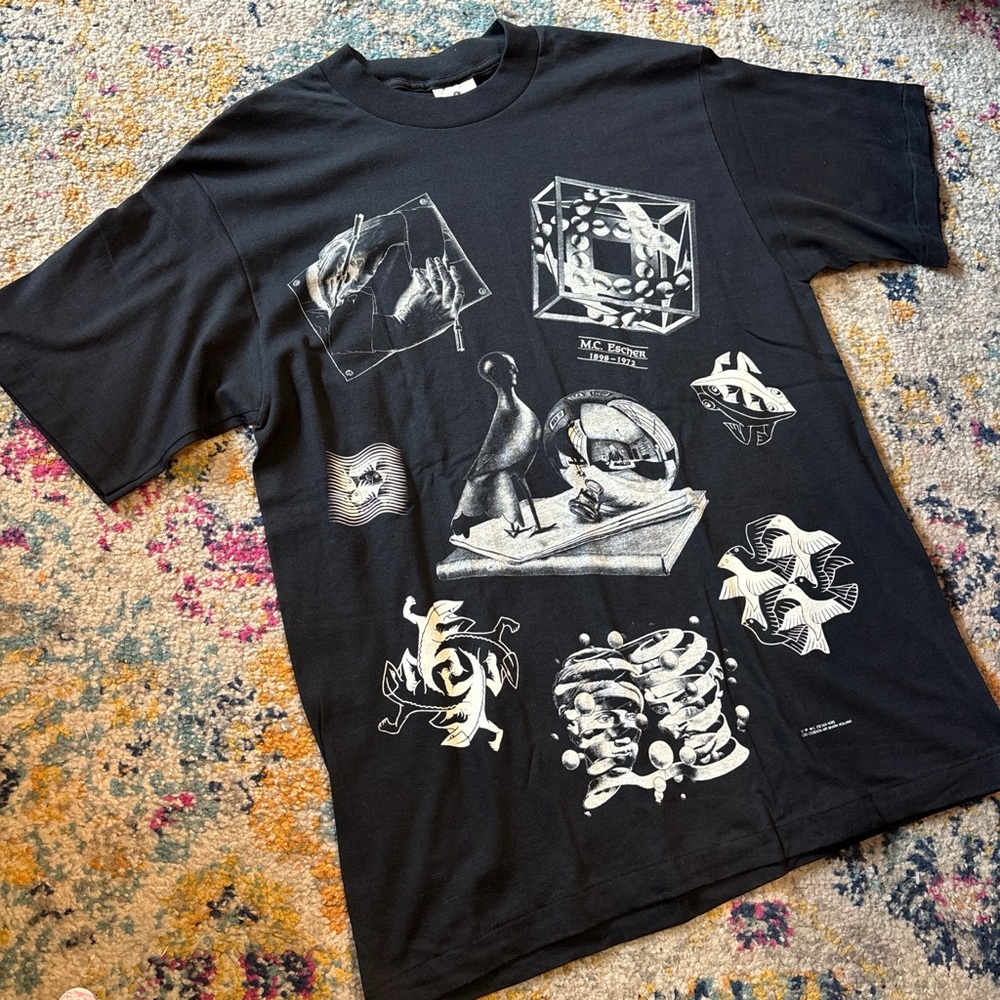 m.c. escher aop art tee